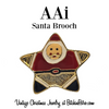 AAi Vintage Star Santa Brooch at BitchinRetro.com