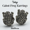 Vintage Cabot Frog Earrings at BitchinRetro.com