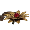 Vintage Flower Repousse Brooch at BitchinRetro.com