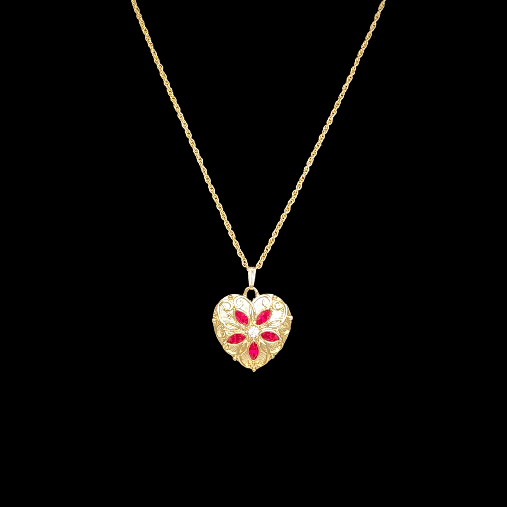 Avon Vintage Rhinestone Heart Necklace | Bitchin Retro