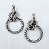 Napier Vintage Adjustable Screw Back Hoop Earrings