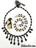 Penguin Brooch and 1928 Necklace Jewelry Ensemble at bitchinretro.com