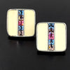 S.A.L. Swarovski Crystal Vintage Earrings at bitchinretro.com