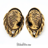 Vintage Coreen Simpson Cameo Earrings at BitchinRetro.com