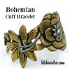 Bohemian Brass Cuff Bracelet at bitchinretro.com
