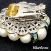 Hobe Vintage Art Glass and Pearl Earrings at bitchinretro.com