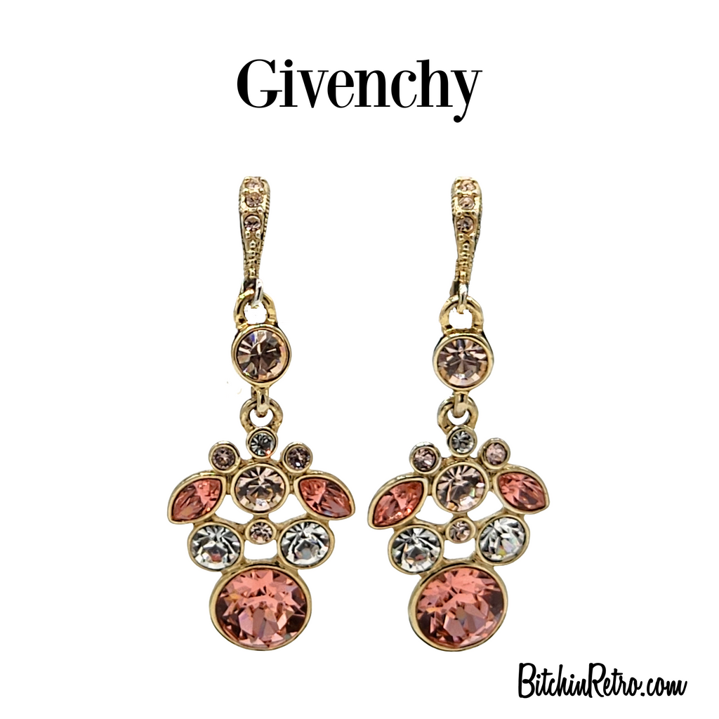 Givenchy Articulated Drop Crystal Earrings | Bitchin Retro Givenchy Articulated Drop Crystal Earrings | Bitchin Retro