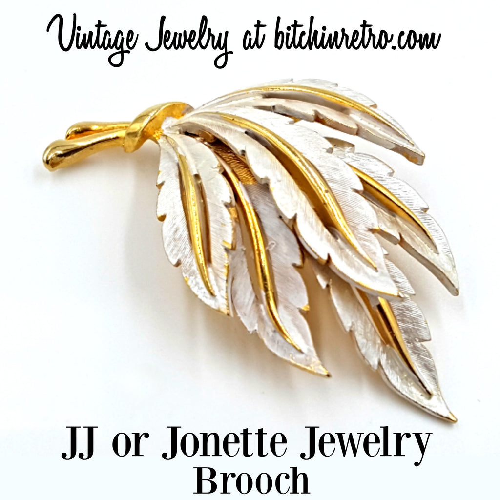 JJ or Jonette Jewelry Vintage Brooch at bitchinretro.com
