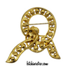 Joan Rivers Love Knot Rhinestone Brooch at bitchinretro.com
