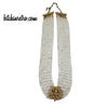 Kenneth Jay Lane Vintage Rhinestone Rose Necklace at bitchinretro.com