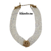 Kenneth Jay Lane Vintage Rhinestone Rose Necklace at bitchinretro.com