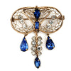 Providence Stock Co. Rhinestone Brooch Circa 1934 @ bitchinretro.com