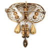 Providence Stock Co. Rhinestone Brooch Circa 1934 @ bitchinretro.com