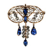 Providence Stock Co. Rhinestone Brooch Circa 1934 @ bitchinretro.com