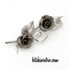 Rolyn R Inc Double Rose Brooch and Earring Set at bitchinretro.com