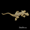 Rhinestone Gecko Brooch at BitchinRetro.com