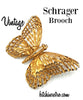 Schrager Vintage Butterfly Brooch at bitchinretro.com