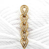 Swarovski Crystal Bar Pin With Art Deco Style at bitchinretro.com