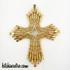 Crown Trifari Maltese Cross Pendant Necklace at bitchinretro.com