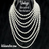 Vintage Beaded Statement Necklace at bitchinretro.com
