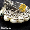 Hobe Vintage Art Glass and Pearl Earrings at bitchinretro.com