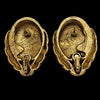 Vintage Coreen Simpson Cameo Earrings at BitchinRetro.com