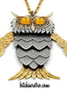 Vintage Owl Statement Necklace at bitchinretro.com