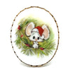 1973 Hallmark Christmas Mouse Brooch & Pendant at bitchinretro.com