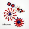 Patriotic Vintage Flower Brooch Lot at bitchinretro.com