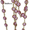 Vintage Swarovski Crystal Pink Necklace and Earring Set at BitchinRetro.com