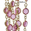 Vintage Swarovski Crystal Pink Necklace and Earring Set at BitchinRetro.com