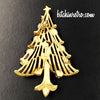 Crown Trifari Vintage Christmas Tree Brooch at bitchinretro.com