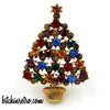 Eisenberg Ice Christmas Tree Brooch at bitchinretro.com