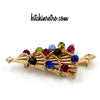 Crown Trifari Vintage Christmas Tree Brooch at bitchinretro.com