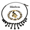 Penguin Brooch and 1928 Necklace Jewelry Ensemble at bitchinretro.com
