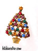 Eisenberg Ice Christmas Tree Brooch at bitchinretro.com