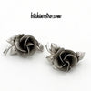 Rolyn R Inc Double Rose Brooch and Earring Set at bitchinretro.com