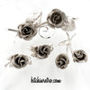 Rolyn R Inc Double Rose Brooch and Earring Set at bitchinretro.com