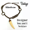 Designer You and I Faux Tusk Copper Necklace at bitchinretro.com