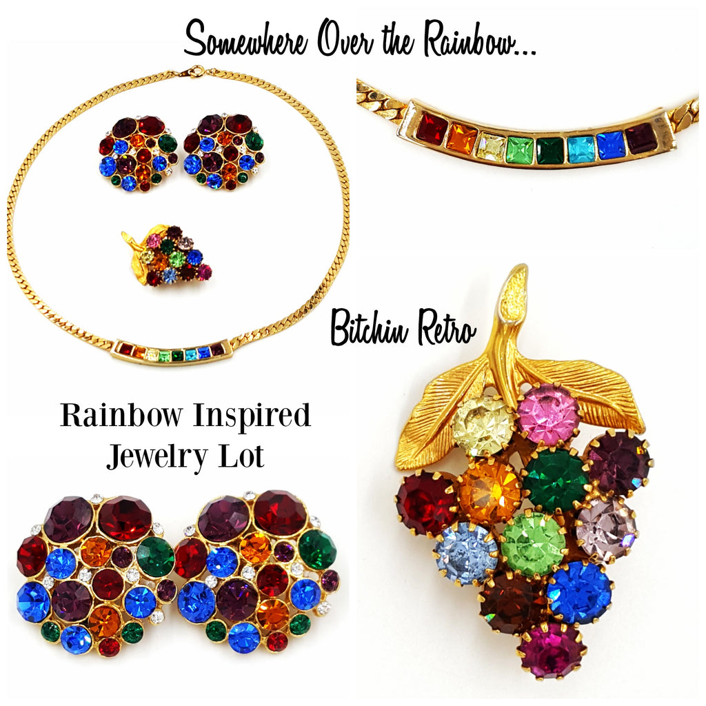 Boho Rainbows - Brass (2 Pc) - Jewelry Findings