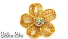 BSK Vintage Rhinestone Brooch at bitchinretro.com