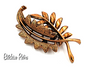 Star Jewelry Mid Century Modern Copper Brooch at bitchinretro.com