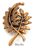 Star Jewelry Mid Century Modern Copper Brooch at bitchinretro.com