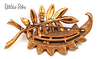 Star Jewelry Mid Century Modern Copper Brooch at bitchinretro.com