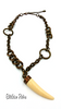 Designer You and I Faux Tusk Copper Necklace at bitchinretro.com