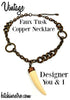 Designer You and I Faux Tusk Copper Necklace at bitchinretro.com