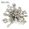 Vintage Atomic Age Rhinestone Brooch at bitchinretro.com