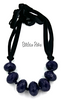 Gothic Purple Beaded Necklace for Halloween Costumes @ bitchinretro.com