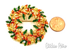 Christopher Radko Christmas Wreath Brooch at bitchinretro.com