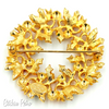 Christopher Radko Christmas Wreath Brooch at bitchinretro.com